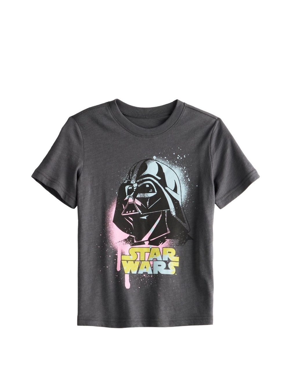 🌻NWT Star Wars Darth Vader Graphic Tee Boys size 4 Charcoal Gray